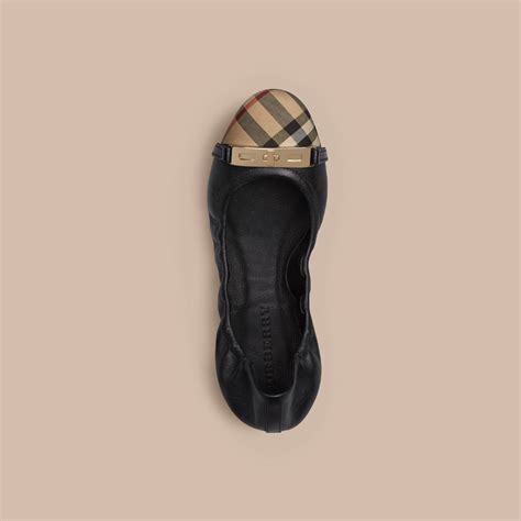 burberry horseferry check leather ballerinas|Burberry Limited.